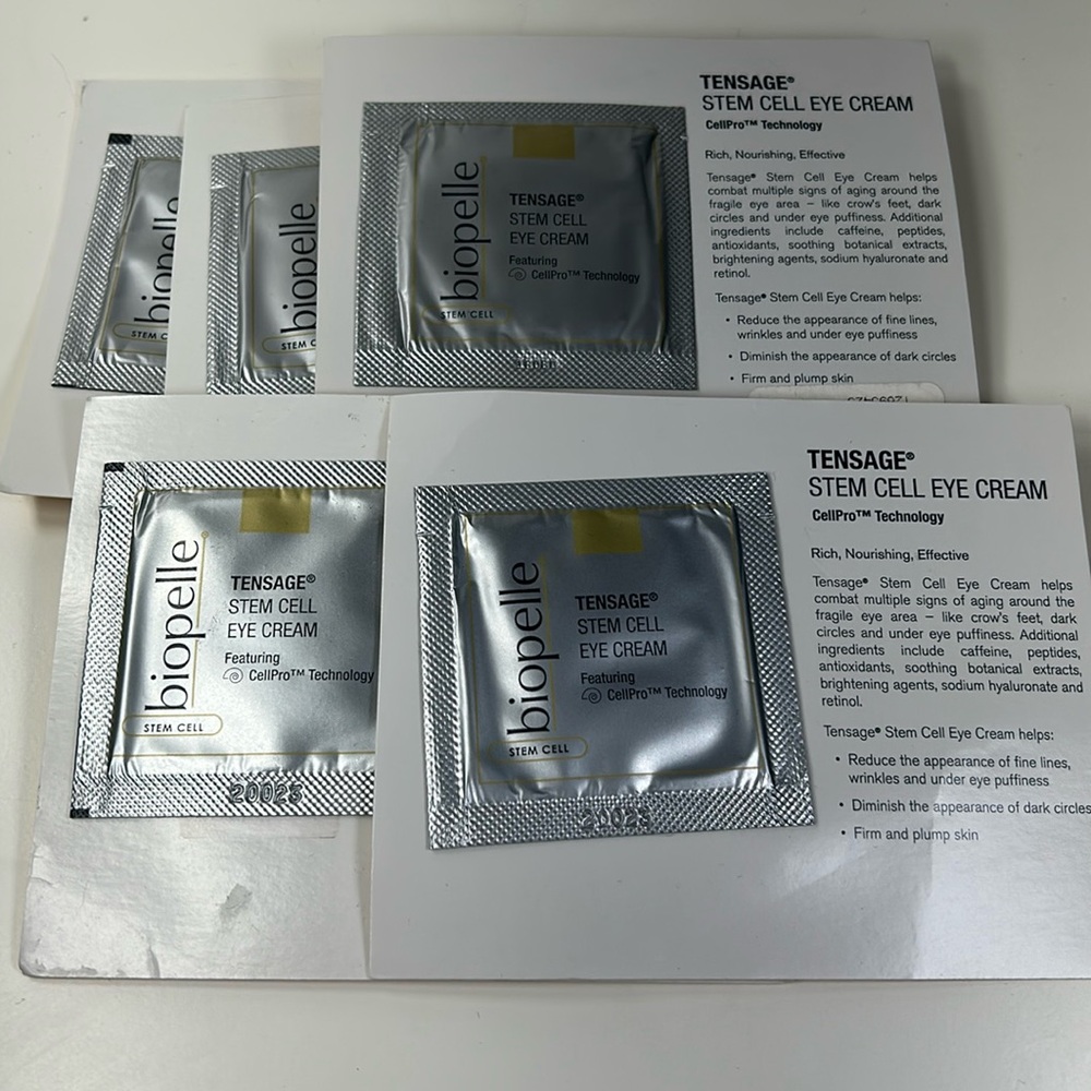 5 Biopelle Tensage Samples - Stem Cell Eye Cream